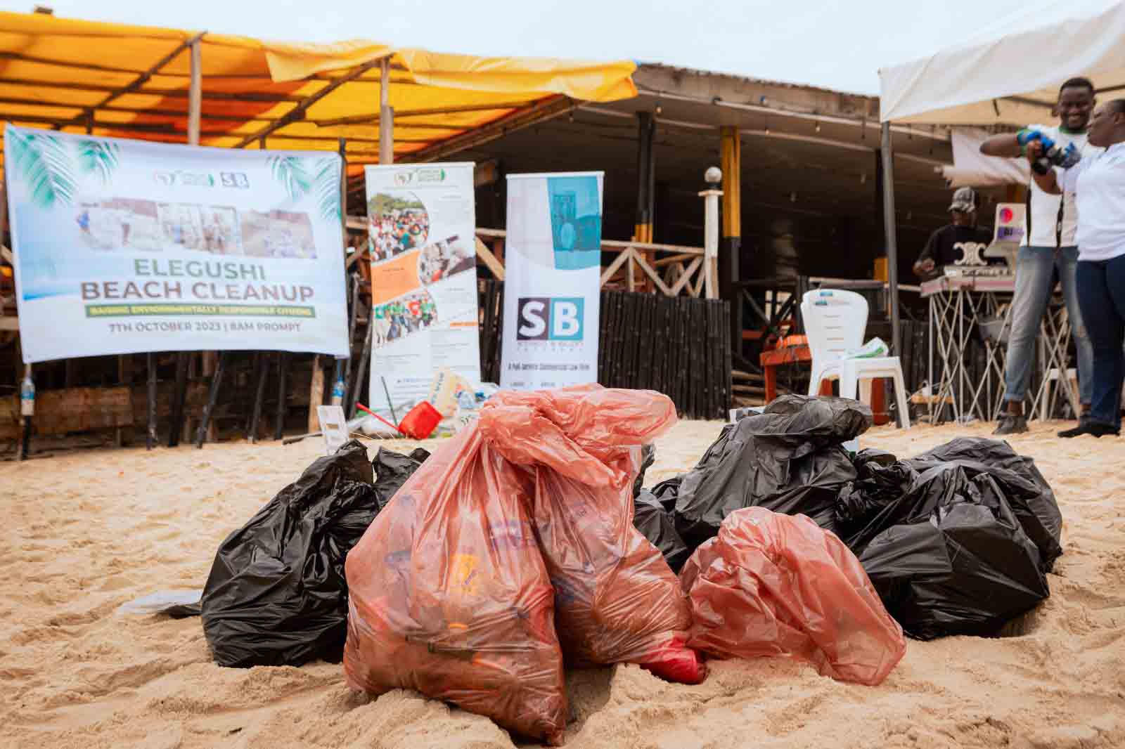 Waste gathered for responsible disposal